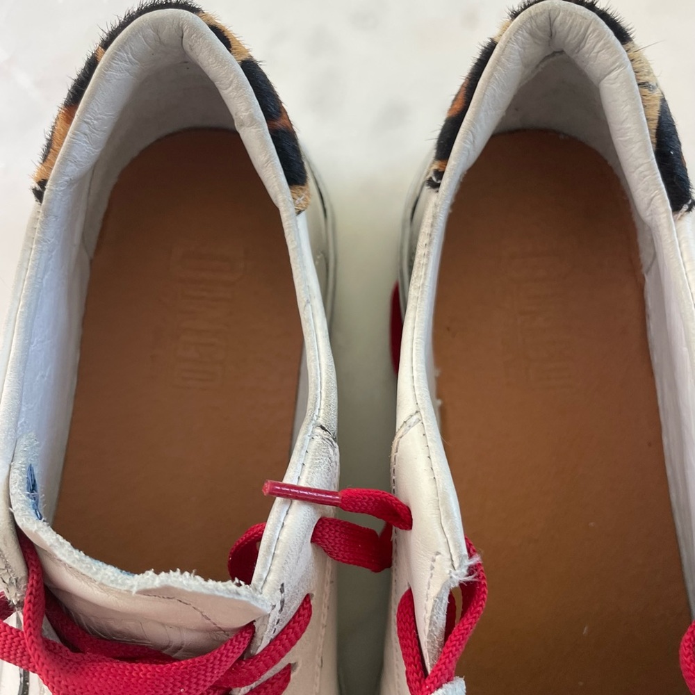 Dingo White Sneakers with Red Laces| size 8.5 M | EUC - Picture 5 of 6